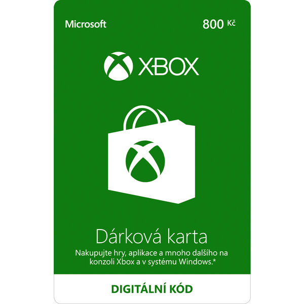 Xbox Live - kredit 800 Kč (digitální verze)