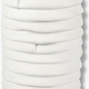 Bílá porcelánová ručně vyrobená váza Ribbon – Mette Ditmer Denmark. Nejlepší hlášky