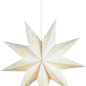 Bílá světelná dekorace s vánočním motivem ø 45 cm Solvalla – Markslöjd. Nejlepší hlášky