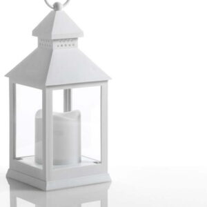 Malá bílá dekorativní LED lucerna vhodná do exteriéru Tomasucci Lante. Nejlepší hlášky