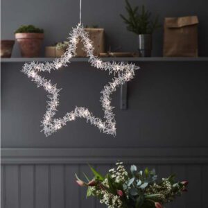 Venkovní světelná dekorace s vánočním motivem ve stříbrné barvě ø 46 cm Tangle – Markslöjd. Nejlepší hlášky